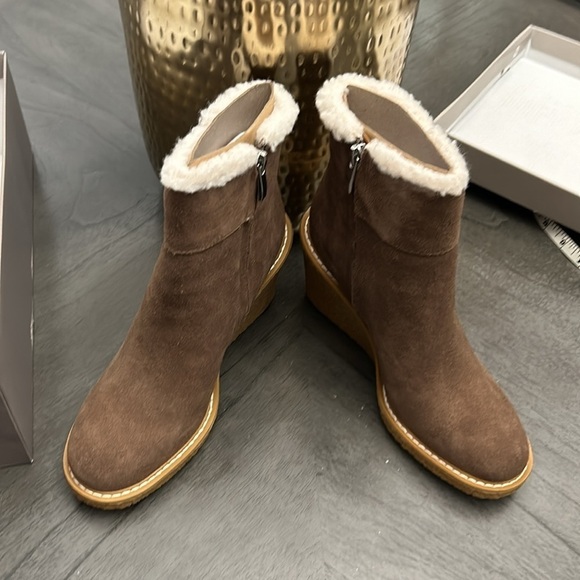 Franco Sarto Suede Wedge Ankle Boots - Ulayna - Picture 7 of 7